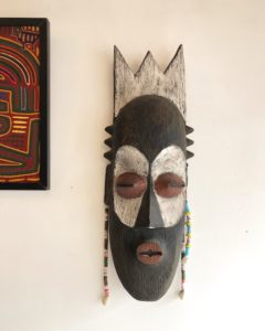 アフリカンマスク、民族マスク、フォークアート、トライバルアート、ドイツ製、プリミティブモダン