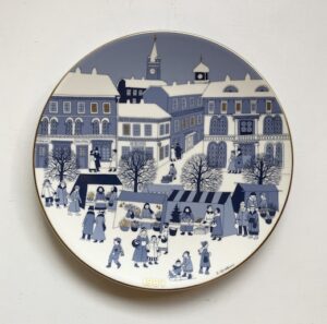 アラビア、北欧ヴィンテージ、1986クリスマスプレート、イヤープレート