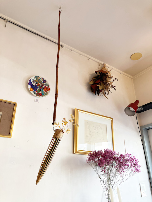 煤竹、自在鉤、自在掛、ハンギングフック、茶道具