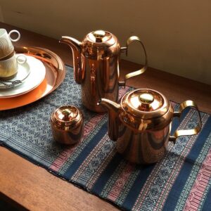 銅製品、銅鍋、コーヒーポット、ティーポット、銅食器、ヴィンテージ、モダンデザイン