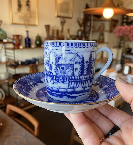 ナルミ、白磁、デミタスカップ、bluecathay、輸出向け