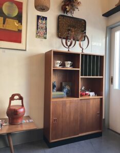 デンマーク家具、ヴィンテージ家具、チークブックシェルフ