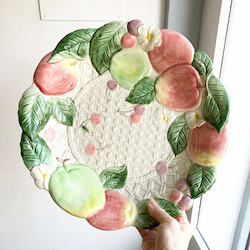 フルーツボウル、絵皿、レリーフ