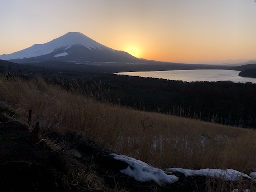 富士山、夕焼け、2024春