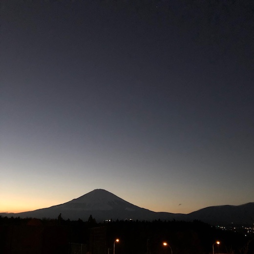富士山、星に願いを