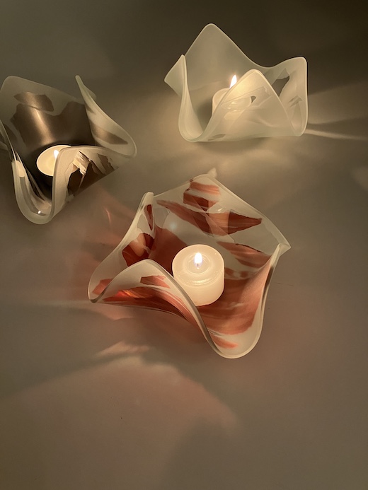 ガラス工芸、キャンドルホルダー、piarakelsverrisdottir