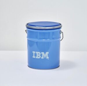 IBM、ノベルティ、スツール、缶、収納、小物入れ、ヴィンテージ、90sデザイン、aptiva、アプティバ
