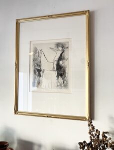 イタリア版画、エッチング、馬、マリーノマリーニ、marinomarini