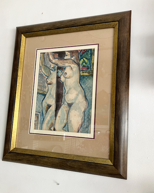 ポーランド画家、カジミエシュポドサデツキ、水彩画