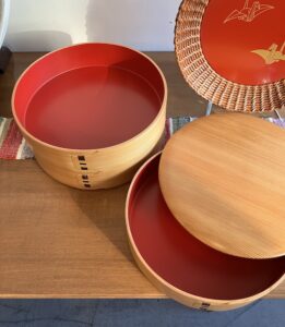 漆器、大館曲げわっぱ、菓子器、三段重
