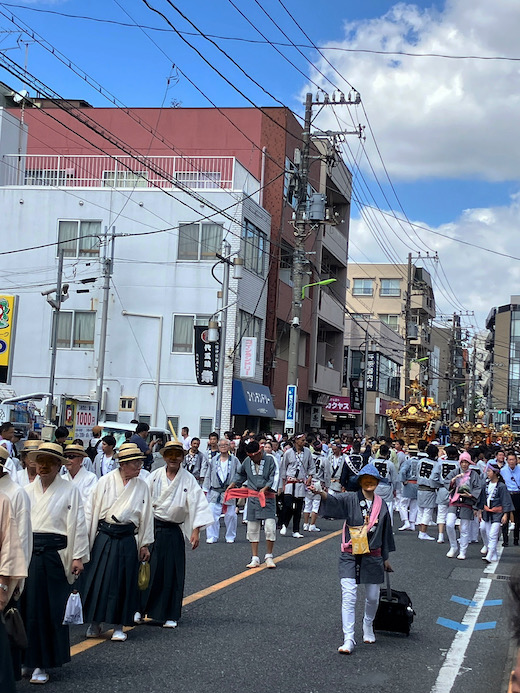 北澤八幡神社、例大祭、神輿宮入り