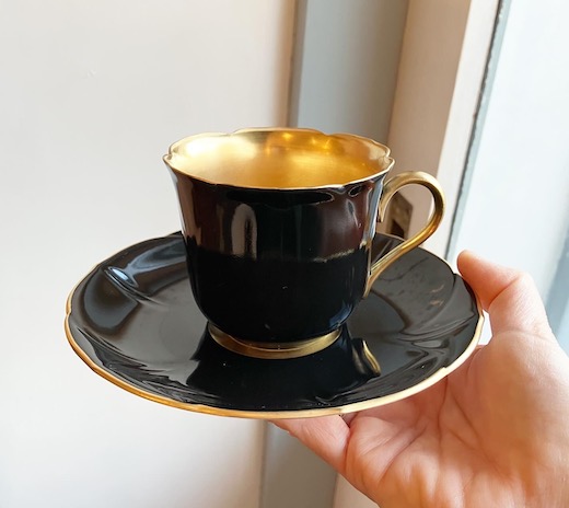 内金彩、カップ＆ソーサー、ナカヤマ