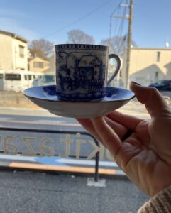 ナルミ、白磁、デミタスカップ、bluecathay、輸出向け