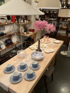 ヴィンテージインテリア、春コーデ、パステルカラー