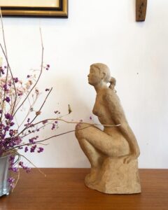 裸婦像、彫テラコッタ、洞澤今朝夫、長野県、彫刻家