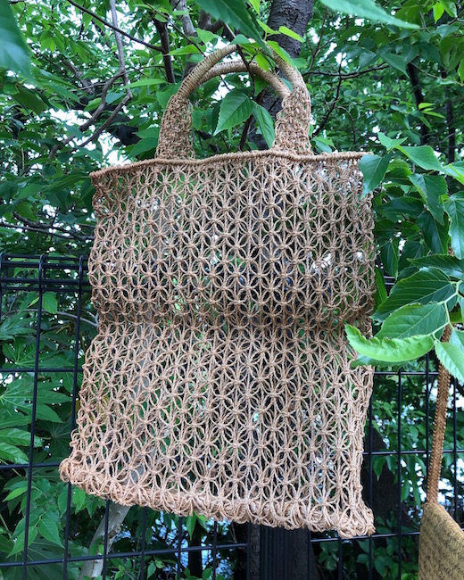 ヴィンテージバスケット、バスケットバッグ、竹かご、竹かごバッグ、縄バッグ、トートバッグ
