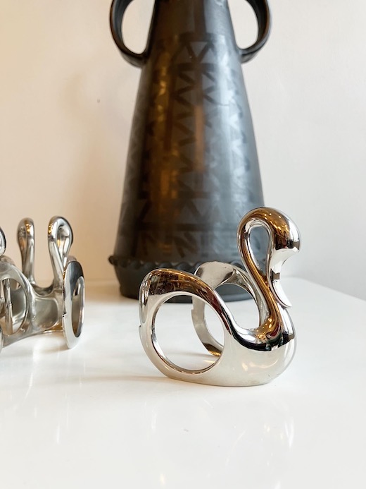 白鳥、ナプキンリング、スワン