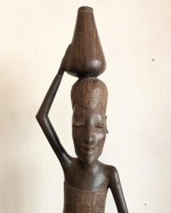 タンザニア、フォークアート、木像、木彫、黒檀、民族美術、アフリカンアート