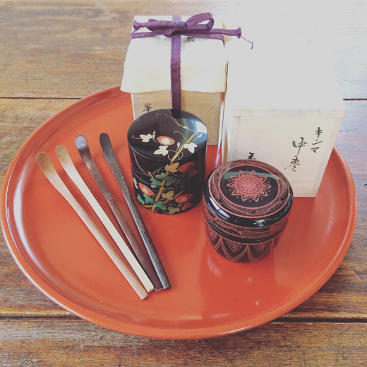 茶道具.棗.漆器.蓋物.朝顔.古道具.しつらえ.teaceremony.natsume.japanesecraft.lapan.lacquer.vintage