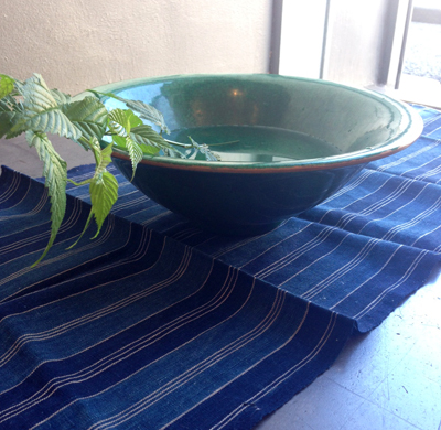 緑釉貫入鉢、水盤、モダン