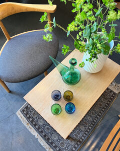 ヴィンテージ家具、コーヒーテーブル、無垢材、ナラ、モダン家具