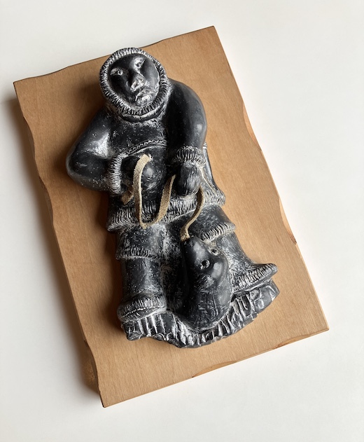 エスキモーアート、フォークアート、ヴィンテージスーベニア、ストーンアート、カナダ