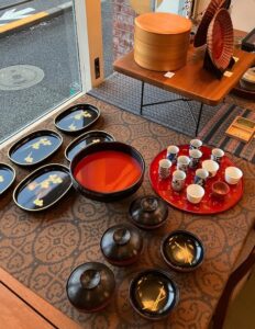 ヴィンテージ食器、お正月のしつらえ、漆器