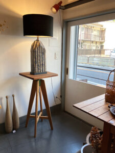 ヴィンテージ照明、テーブルランプ、陶器スタンド