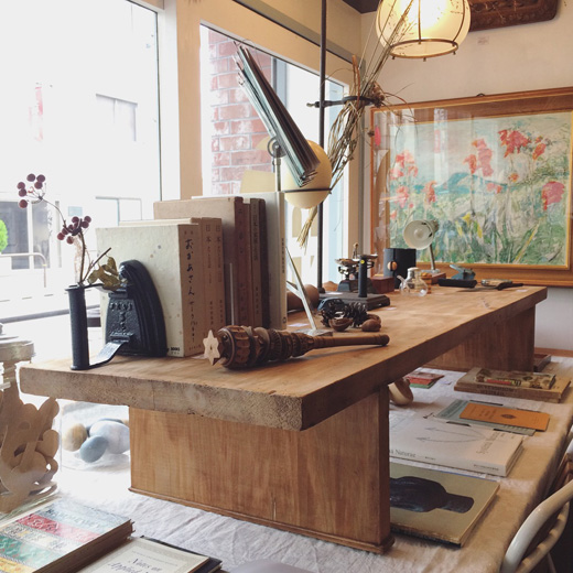 裁ち台、裁ち板テーブル、文机、ローボード、古材、古道具