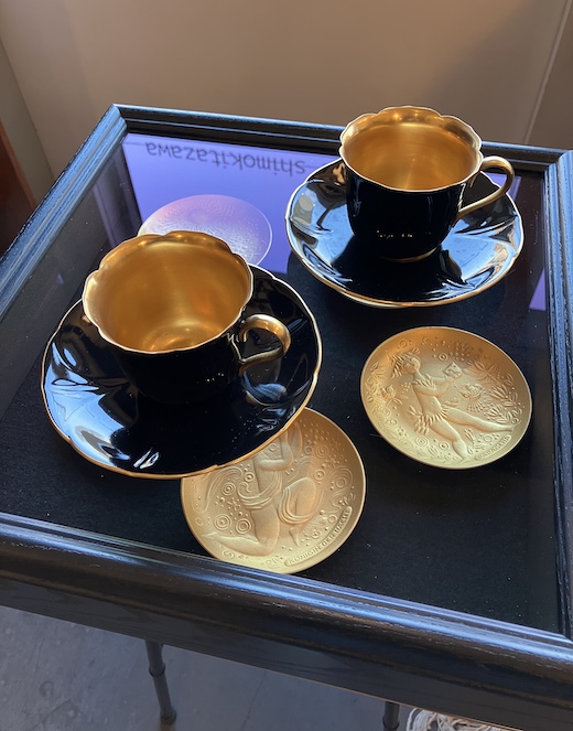 内金彩、カップ＆ソーサー、ナカヤマ