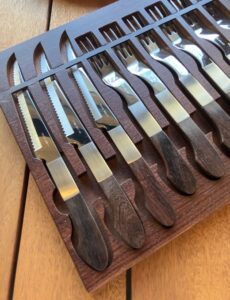 ヴィンテージカトラリーセット、ステーキナイフ＆フォーク