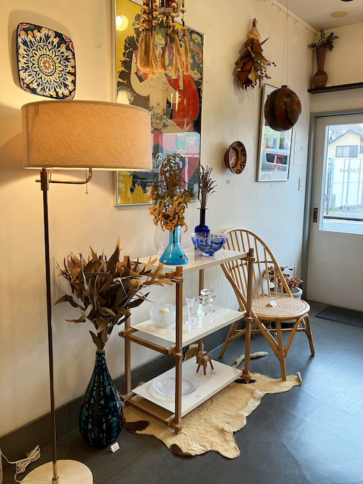 ヴィンテージ家具、ラタンチェア、北欧スタイル