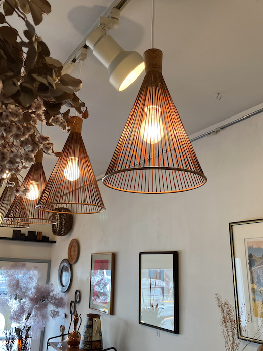 ジャパニーズモダン、ヴィンテージ照明、竹照明、ペンダントランプ