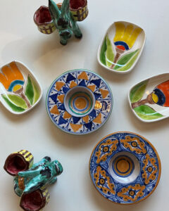 ヴィンテージ陶器、イタリア陶器、フォークアート、焼き物