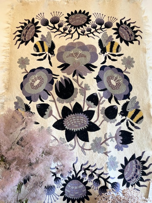 ヴィンテージラグ、タペストリー、フィンランド