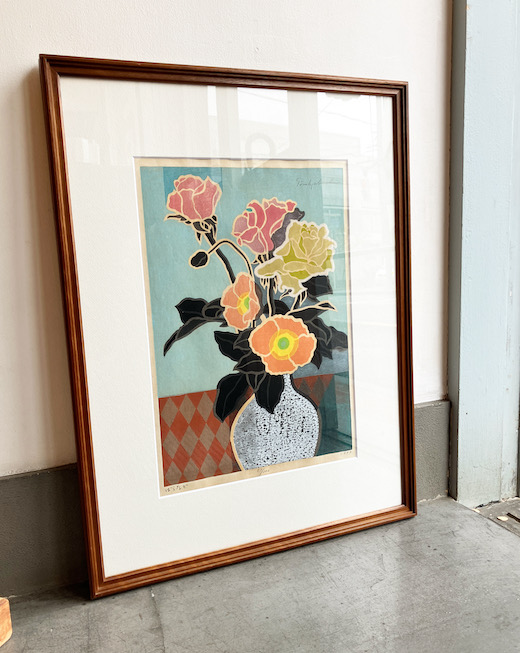 馬渕聖、木版画、ばらなど、1979年