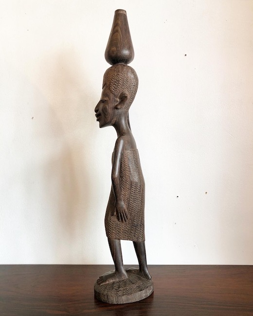 タンザニア、フォークアート、木像、木彫、黒檀、民族美術、アフリカンアート